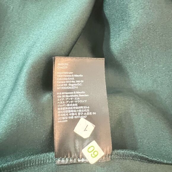 🔥🔥5 for $25🔥🔥H&M green off the shoulder bell sleeve cocktail party sheath dress - Picture 10 of 11